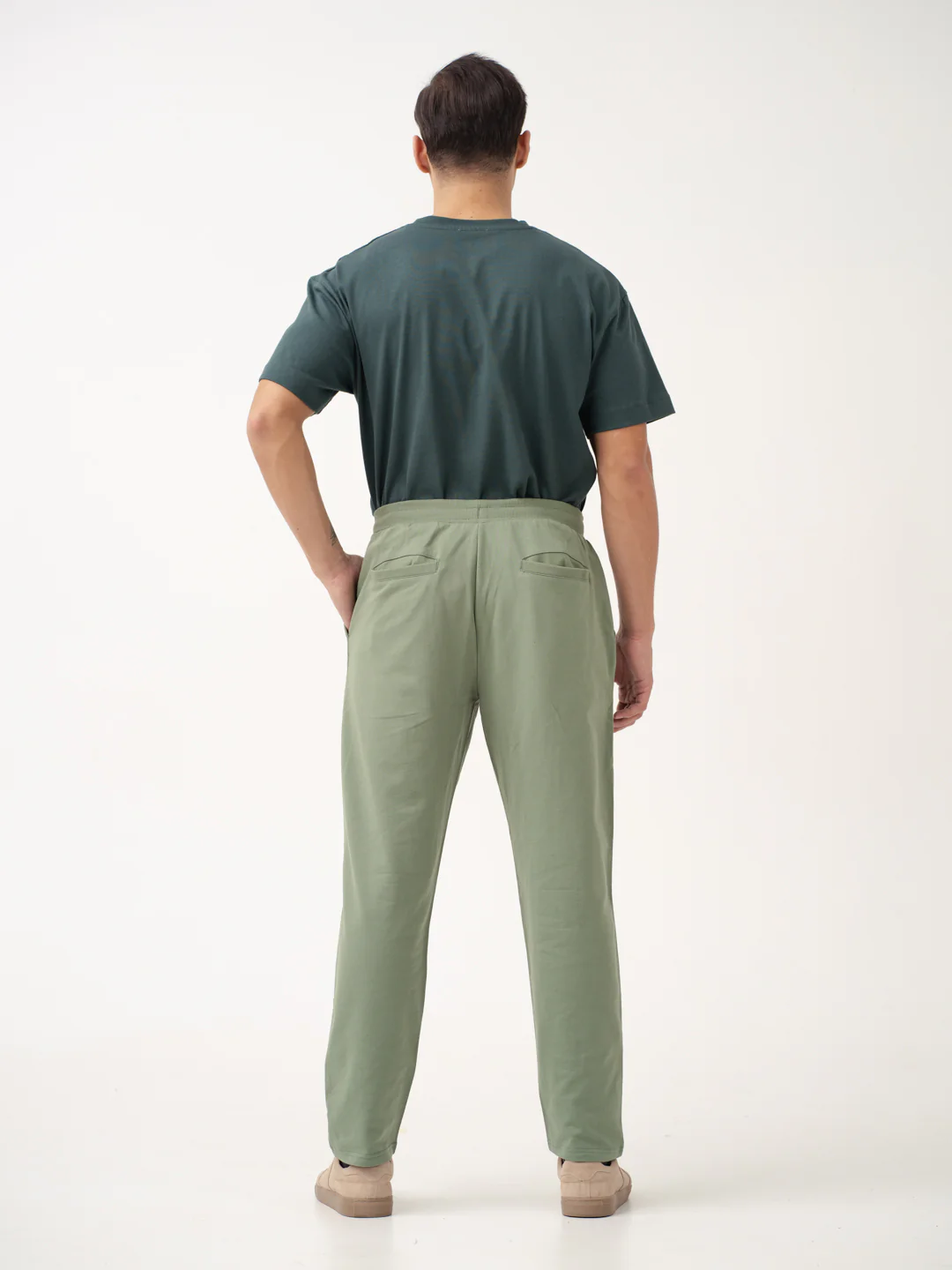 Backpacker Green Cotton Sweatpants - Image 6