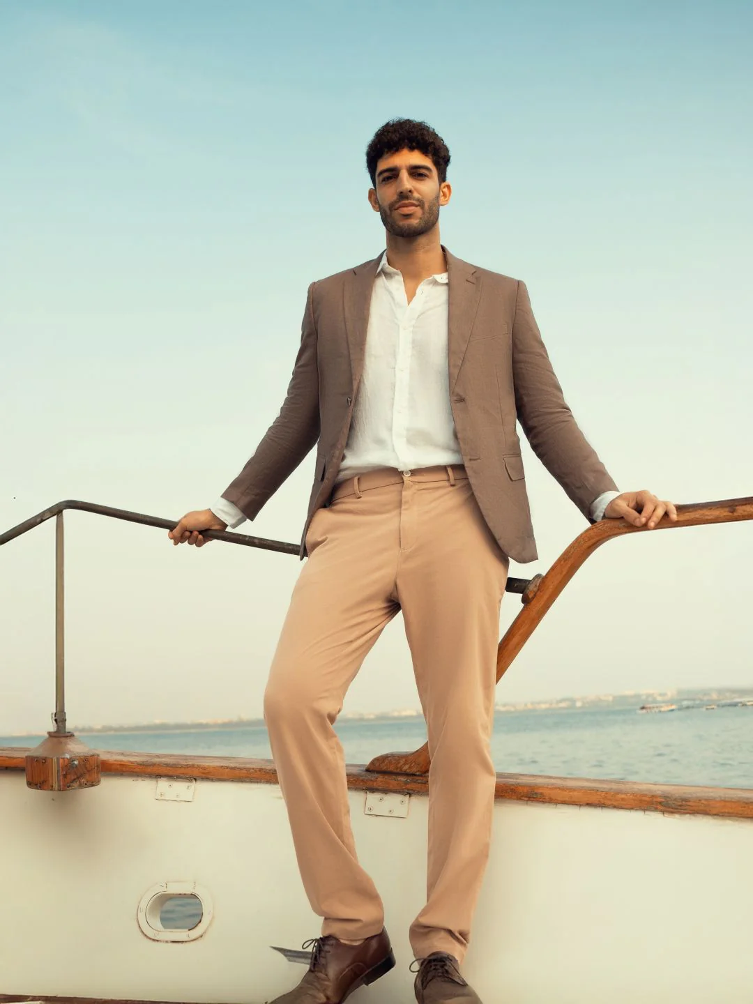 Court Khaki Slim Fit Stretch Chinos