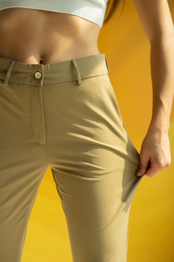 Camel Stretch Women Formal Pants - Image 2