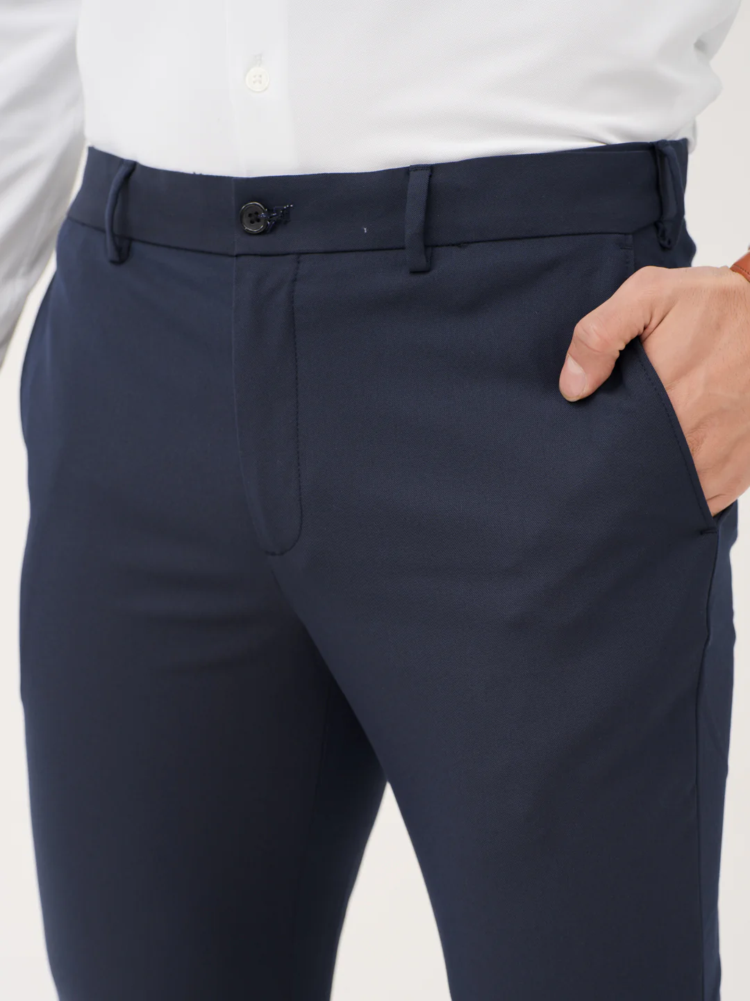 Cyber Navy Twill Luxury Stretch Pants - Image 8