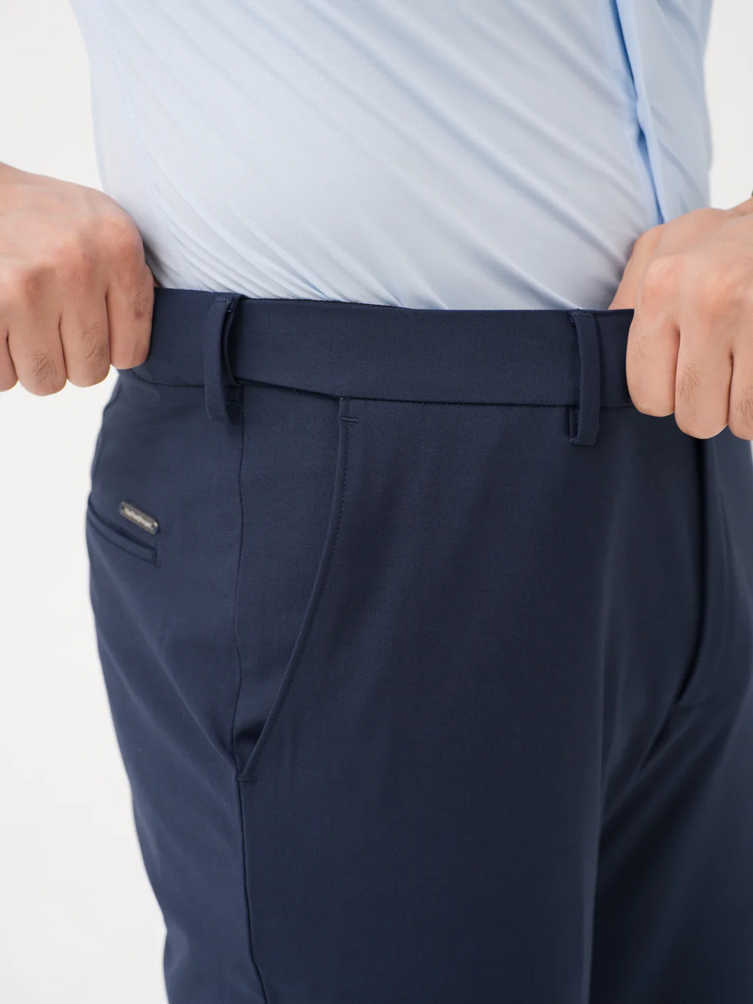 Daily Navy Relaxed Fit Stretch Formal Pants - Image 5