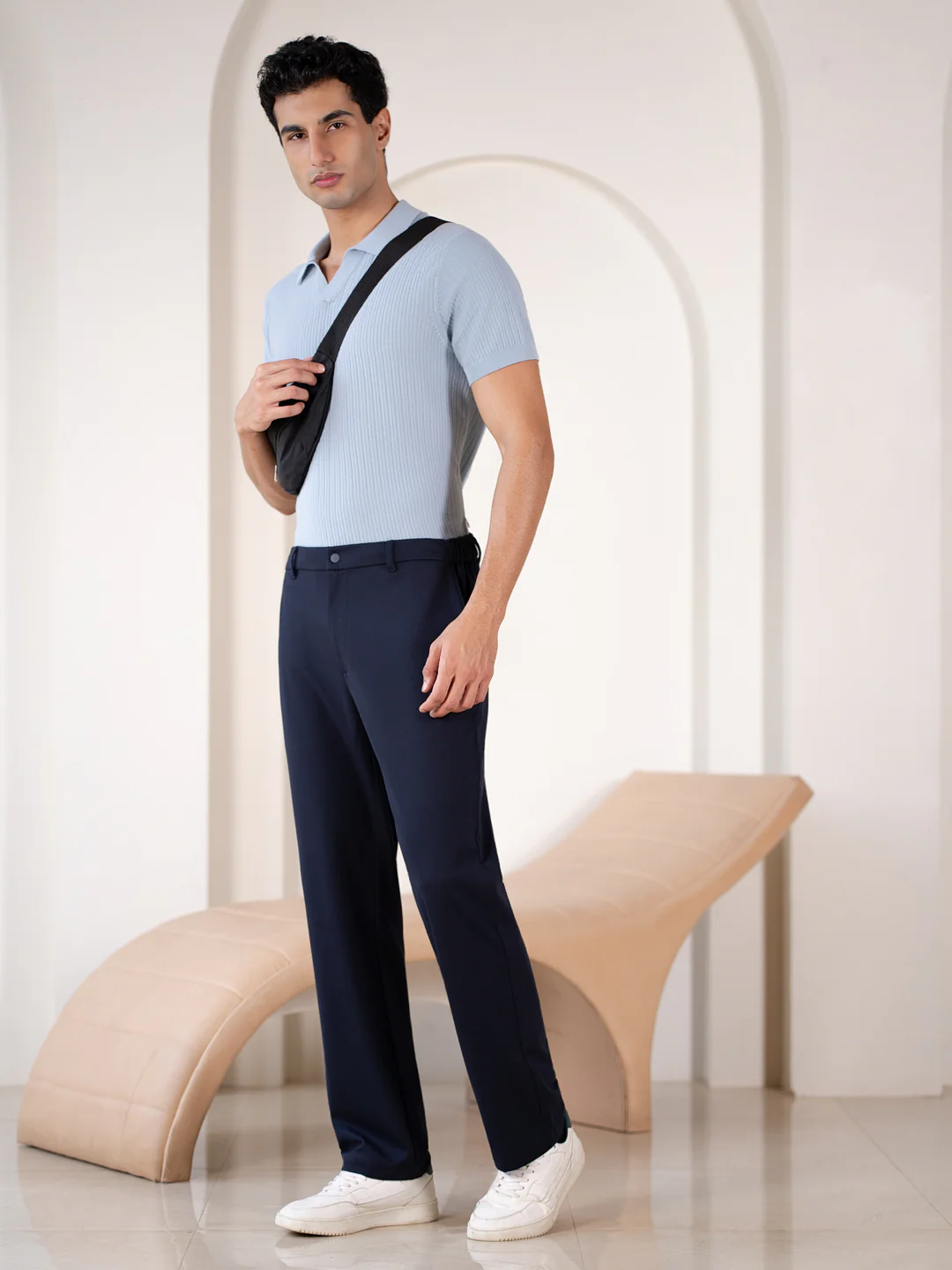 Deckhand Navy Stretchable Travel Pants - Image 2
