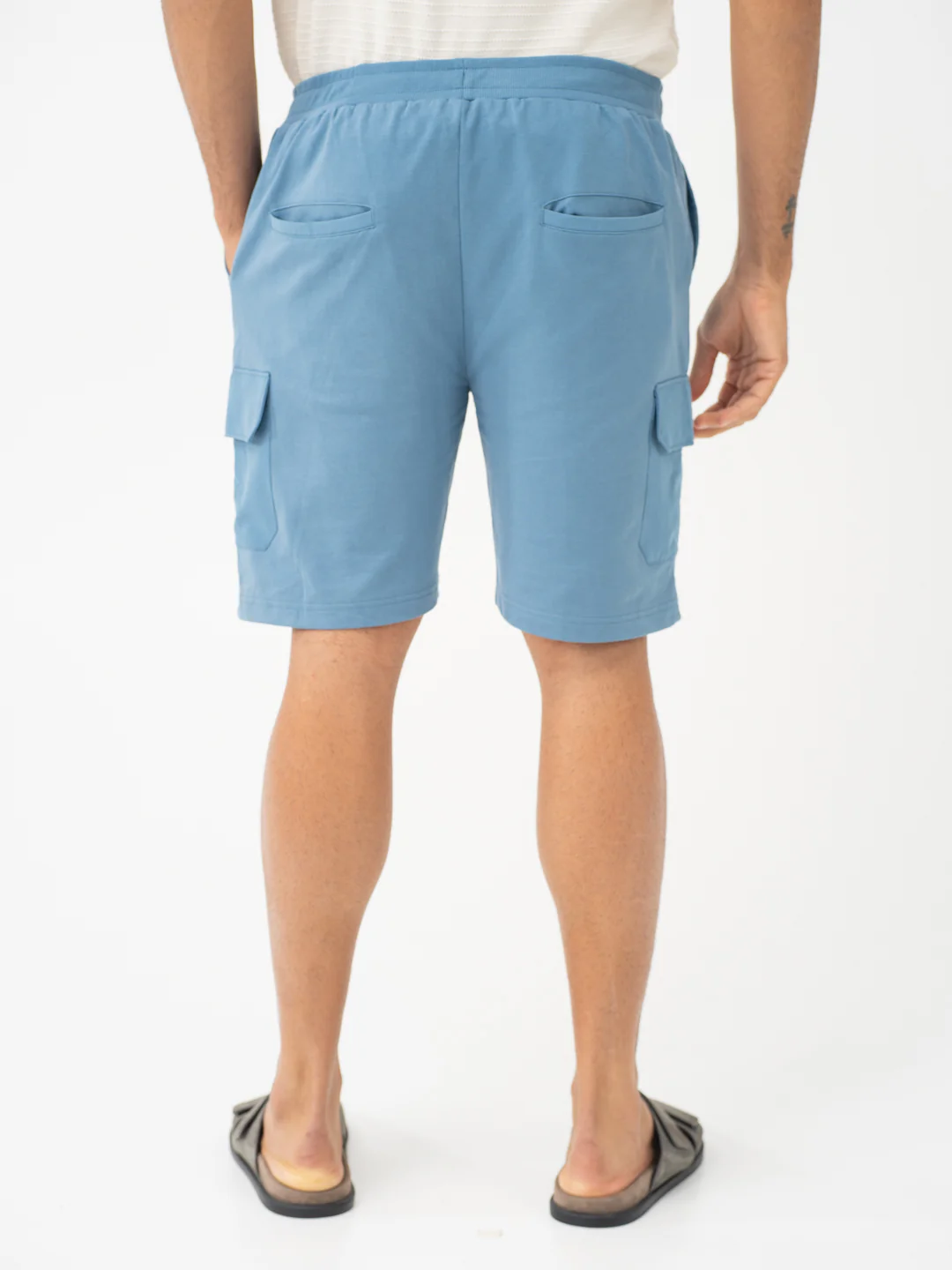 Flip Blue Relaxed Fit Cargo Sweatshorts - Image 8