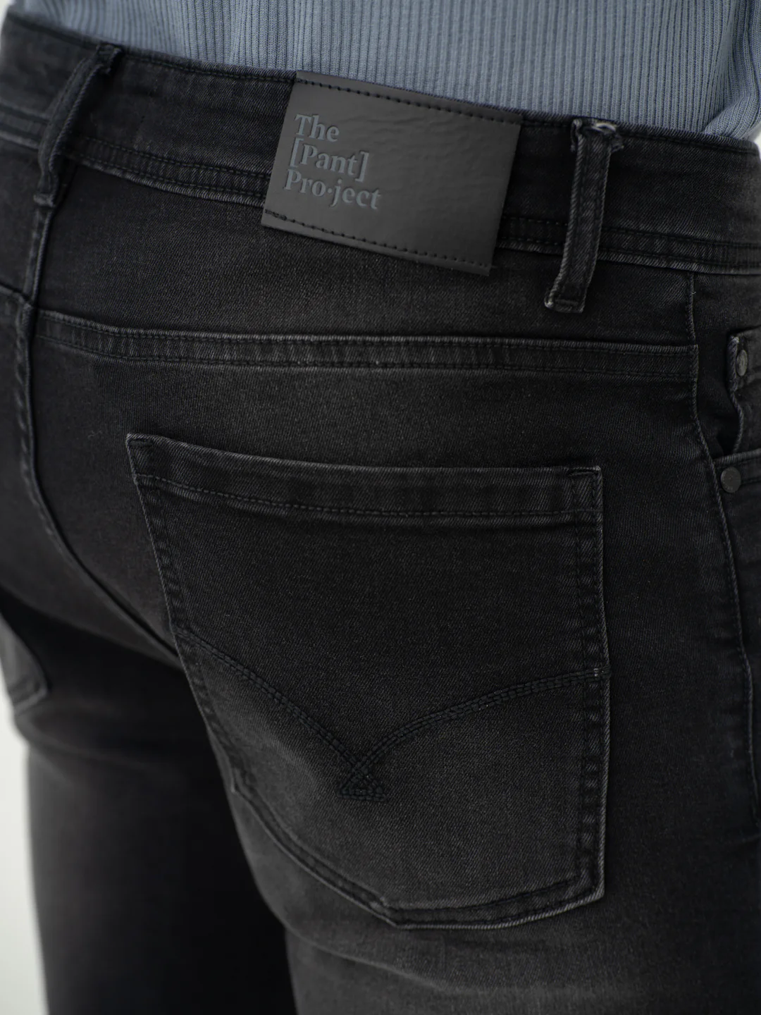 Forge Black Whiskered Slim Fit Jeans - Image 9
