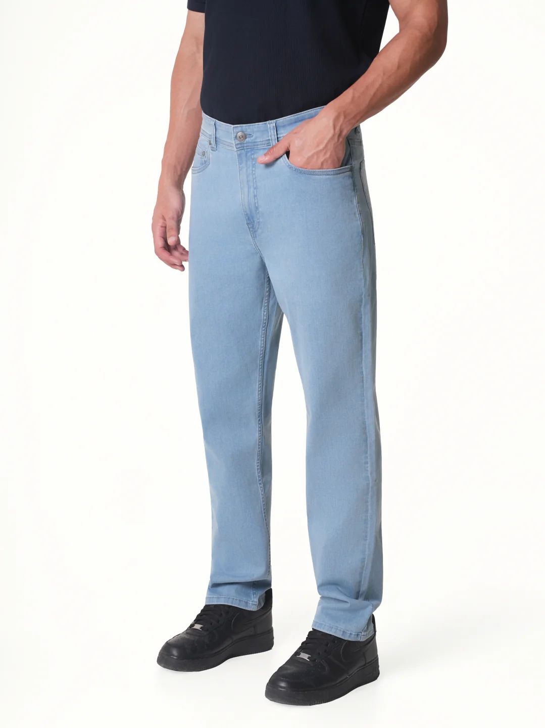Halo Blue Relaxed Fit Jeans - Image 3
