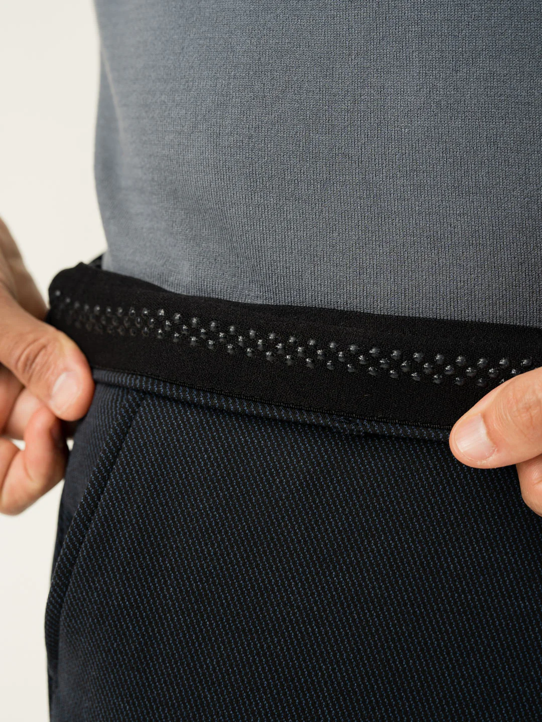 Iron Black Twill Structured Plus Size Power-Stretch Pants - Image 4