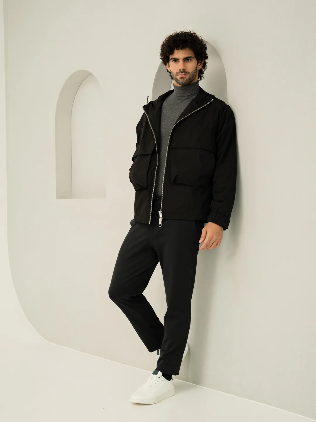 Iron Black Twill Structured Power-Stretch Pants - Image 6