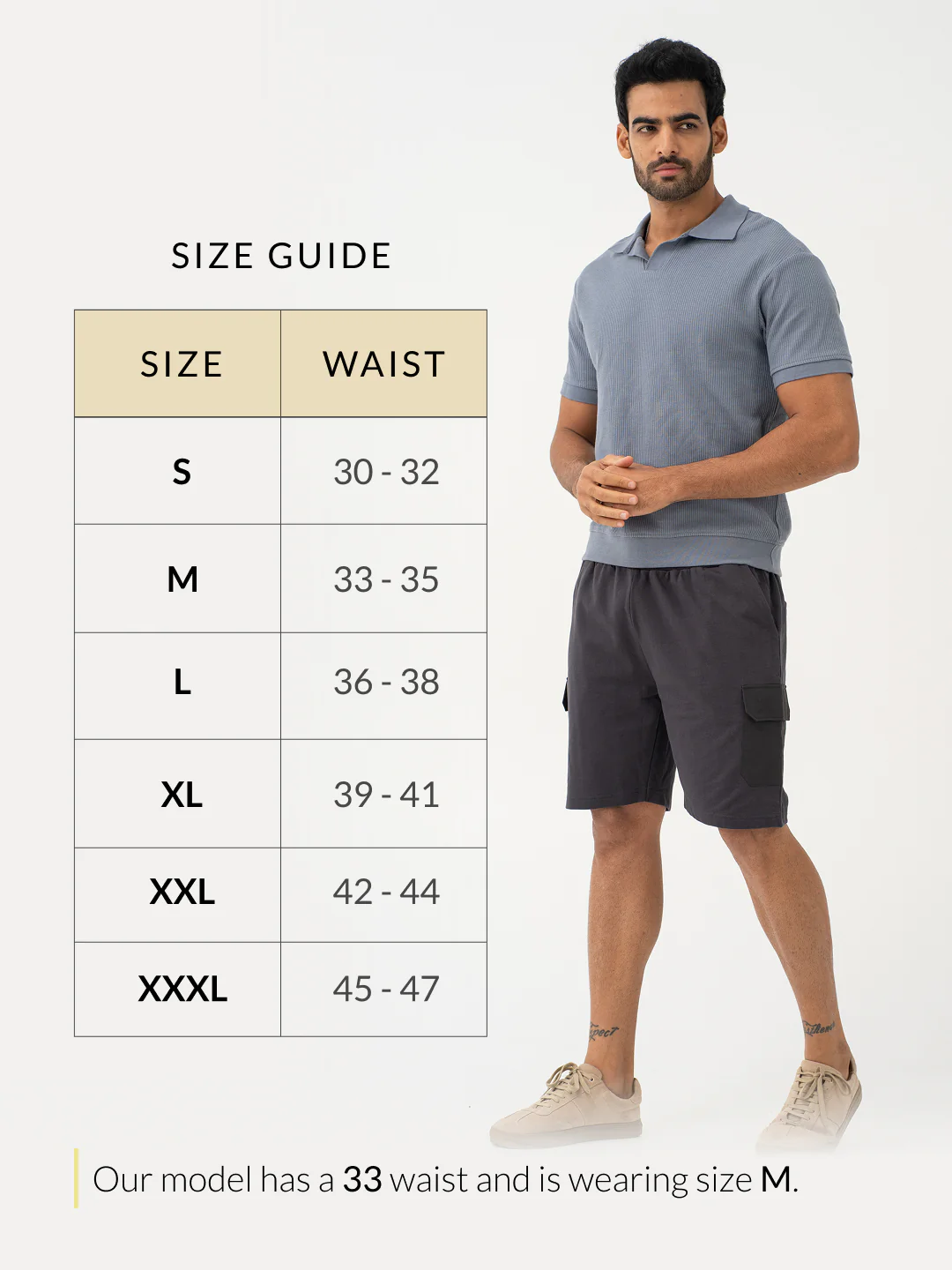 Lint Grey Relaxed Fit Cargo Sweatshorts - Image 4