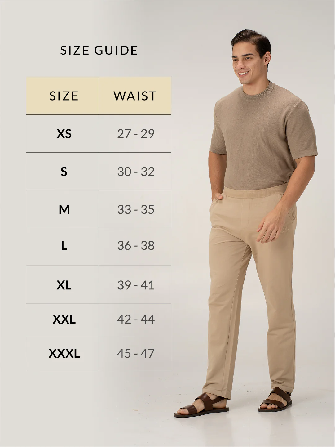 Nomad Beige Cotton Sweatpants - Image 3