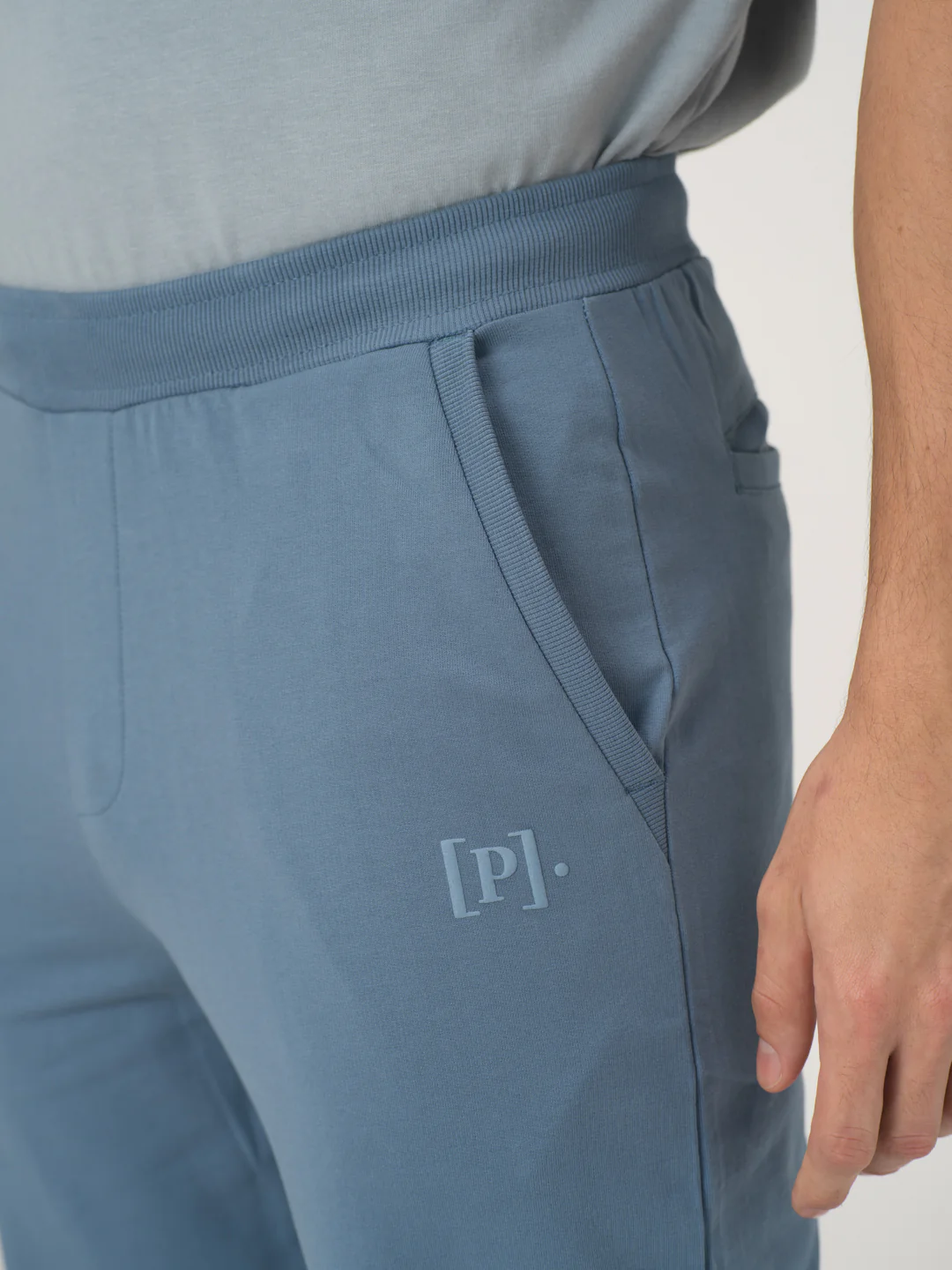 Pixel Blue Cotton Sweatpants - Image 10