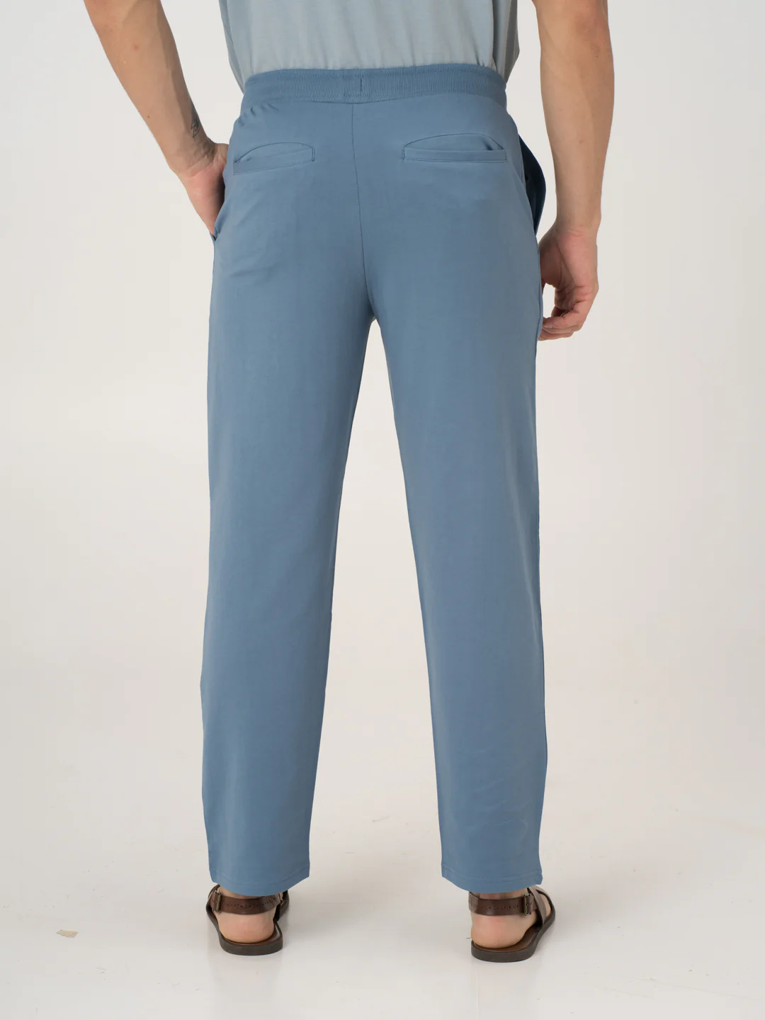 Pixel Blue Cotton Sweatpants - Image 6