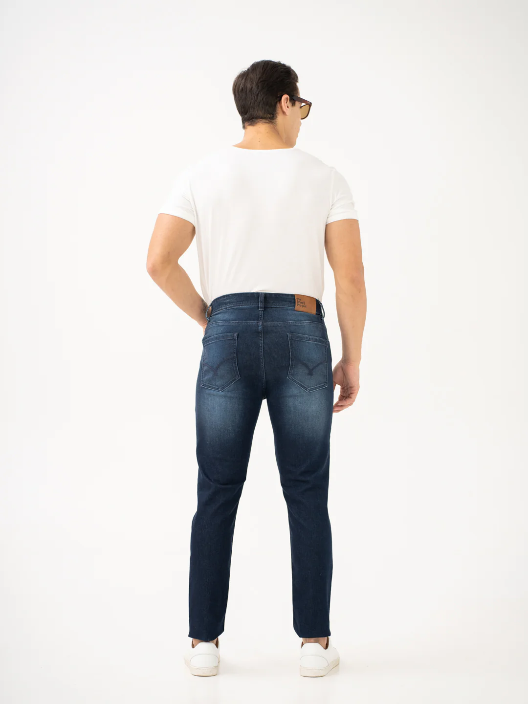 Polar Blue Whiskered Slim Fit Jeans - Image 9