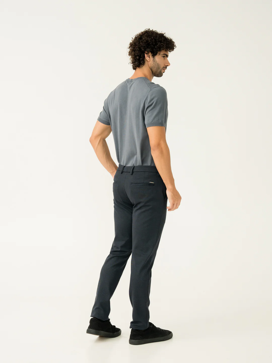 Regal Navy Twill Structured Power-Stretch Pants - Image 9