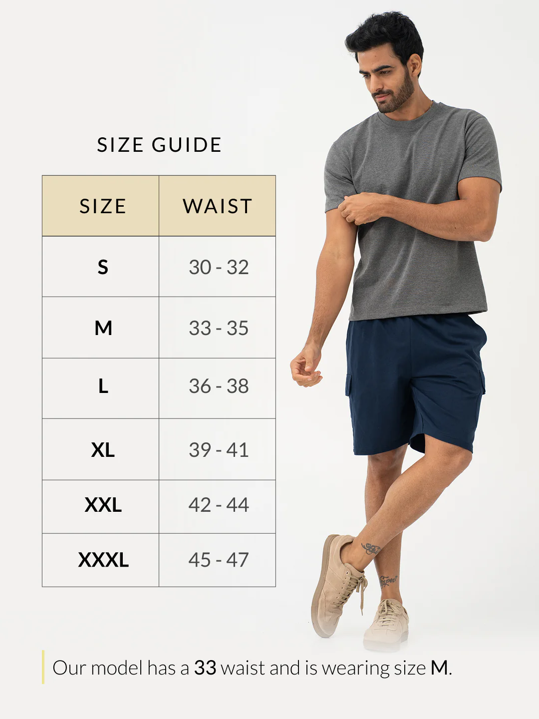 Rider Navy Relaxed Fit Cargo Sweatshorts - Image 4