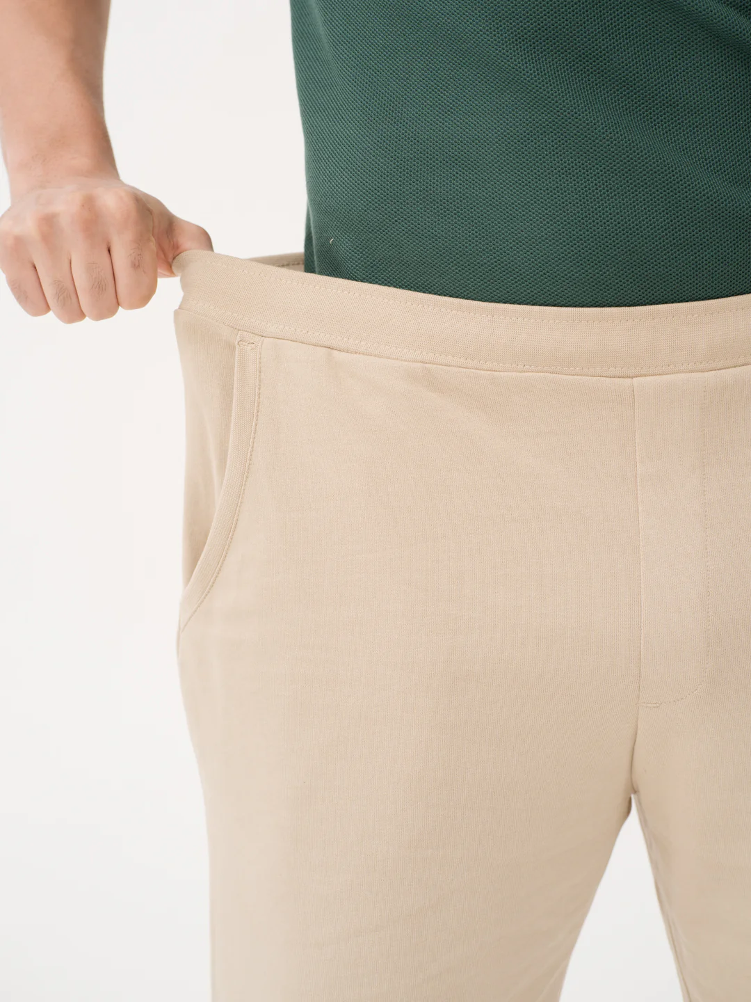 Sunbaked Beige Relaxed Fit Sweatshorts - Image 5
