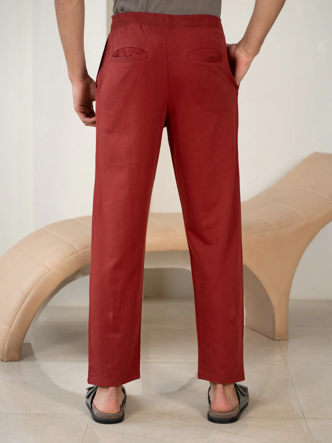 Trail Red Cotton Sweatpants - Image 6