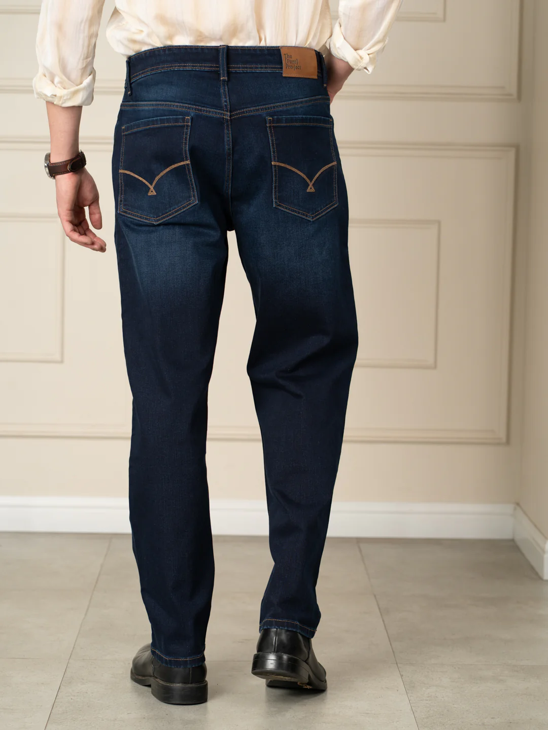 Venice Indigo Whiskered Relaxed Fit Jeans - Image 6