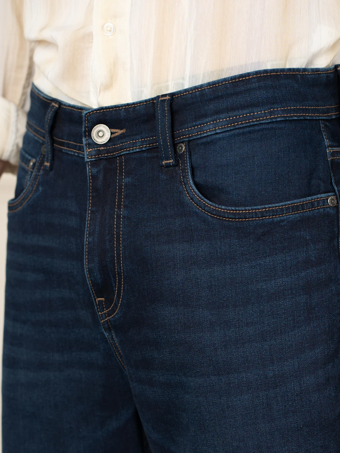 Venice Indigo Whiskered Relaxed Fit Jeans - Image 9