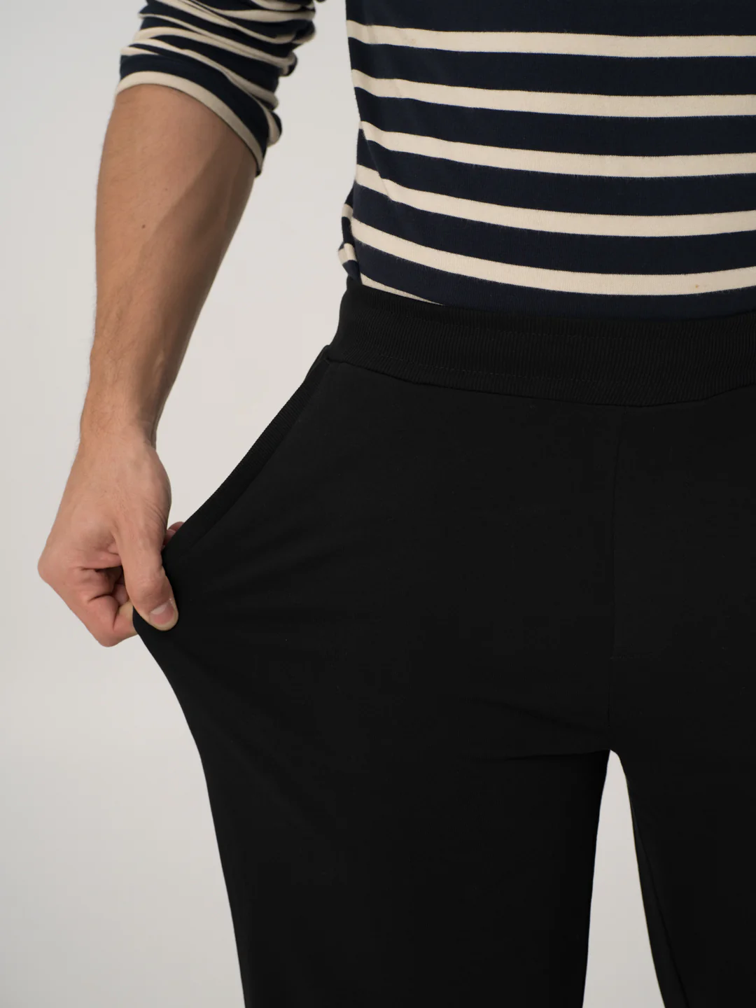 Vinyl Black Cotton Sweatpants - Image 5