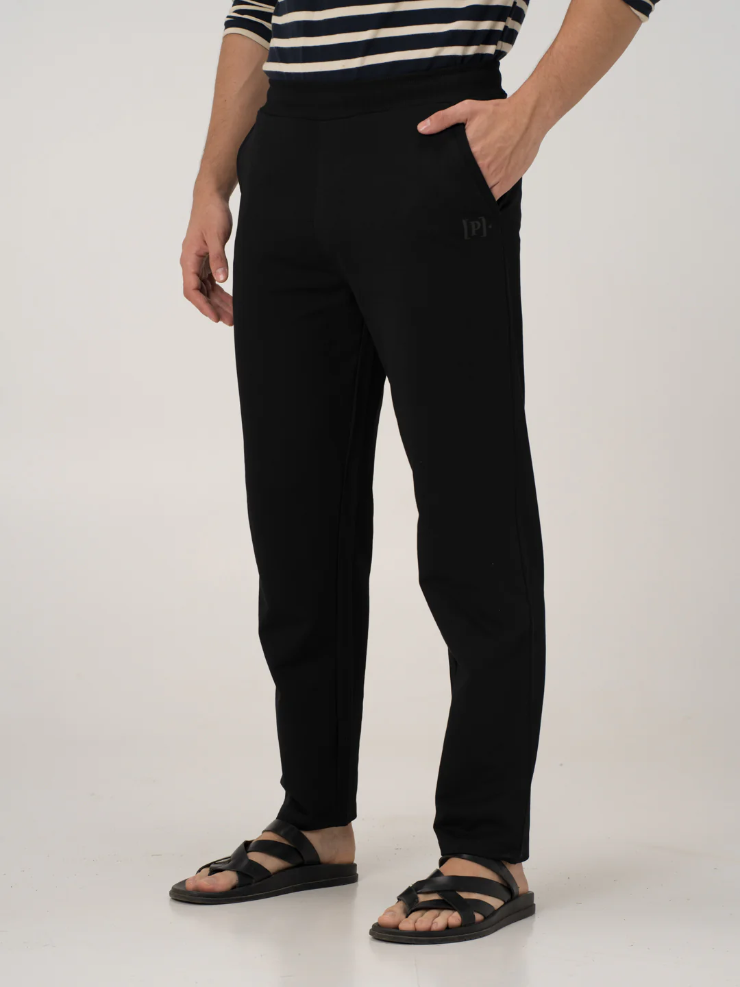 Vinyl Black Cotton Sweatpants - Image 8